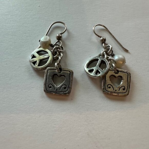 Brighton Peace Earrings - Picture 3 of 3